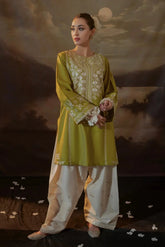 URGE - 2PC LAWN EMBROIDERED SHIRT AND EMBROIDERED TROUSER - HZG2143